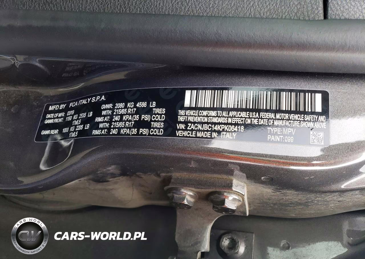 2019 Jeep Renegade Trailhawk VIN:ZACNJBC14KPK06418 - 13