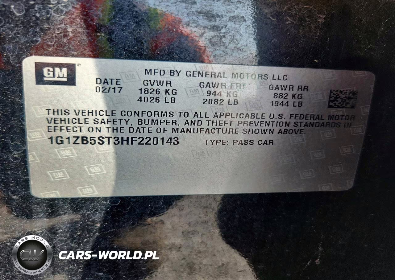 2017 Chevrolet Malibu Ls VIN:1G1ZB5ST3HF220143 - 12