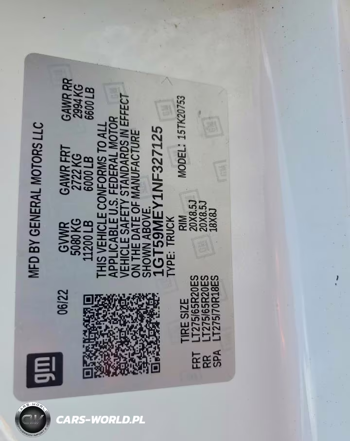 2022 GMC Sierra 2500Hd VIN:1GT59MEY1NF327125 - 12