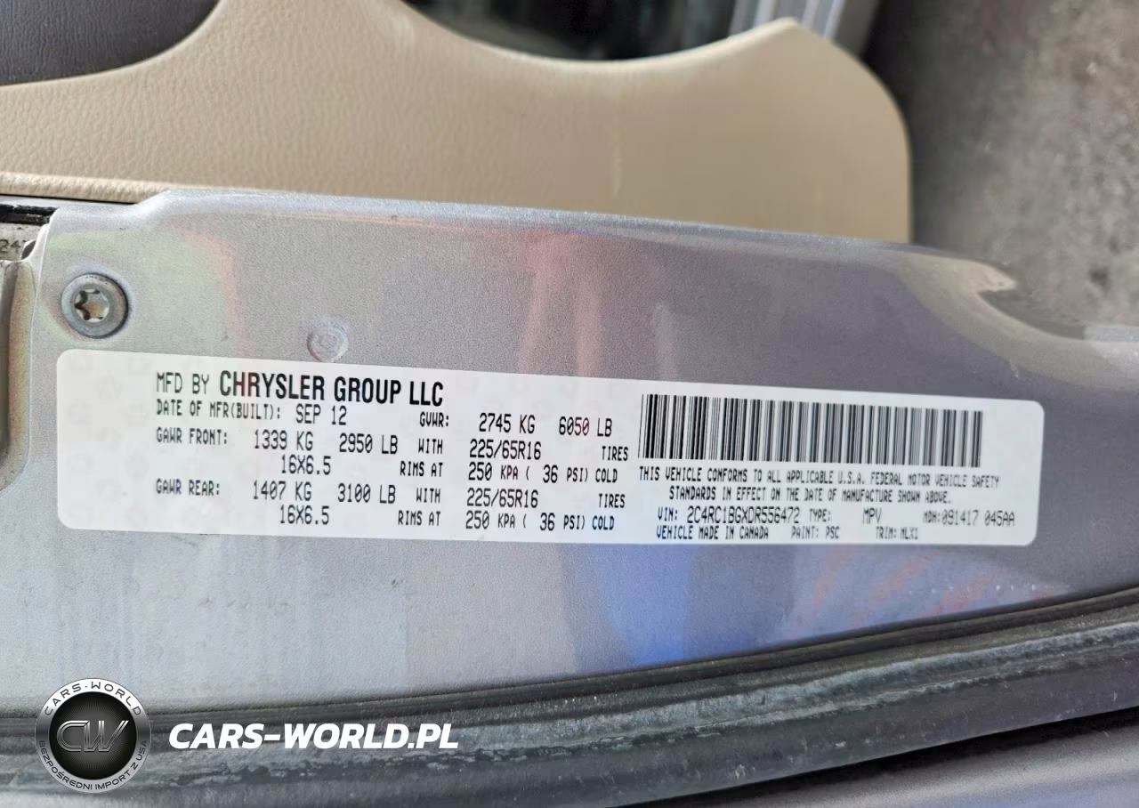 2013 Chrysler Town & Country Touring VIN:2C4RC1BGXDR556472 - 13