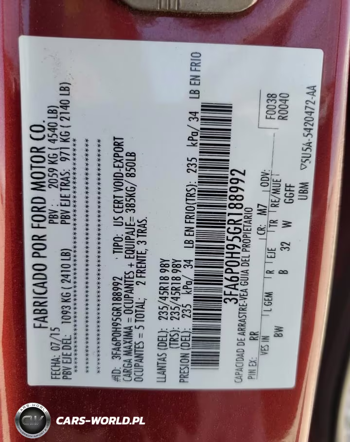 2016 Ford Fusion Se VIN:3FA6P0H95GR188992 - 12