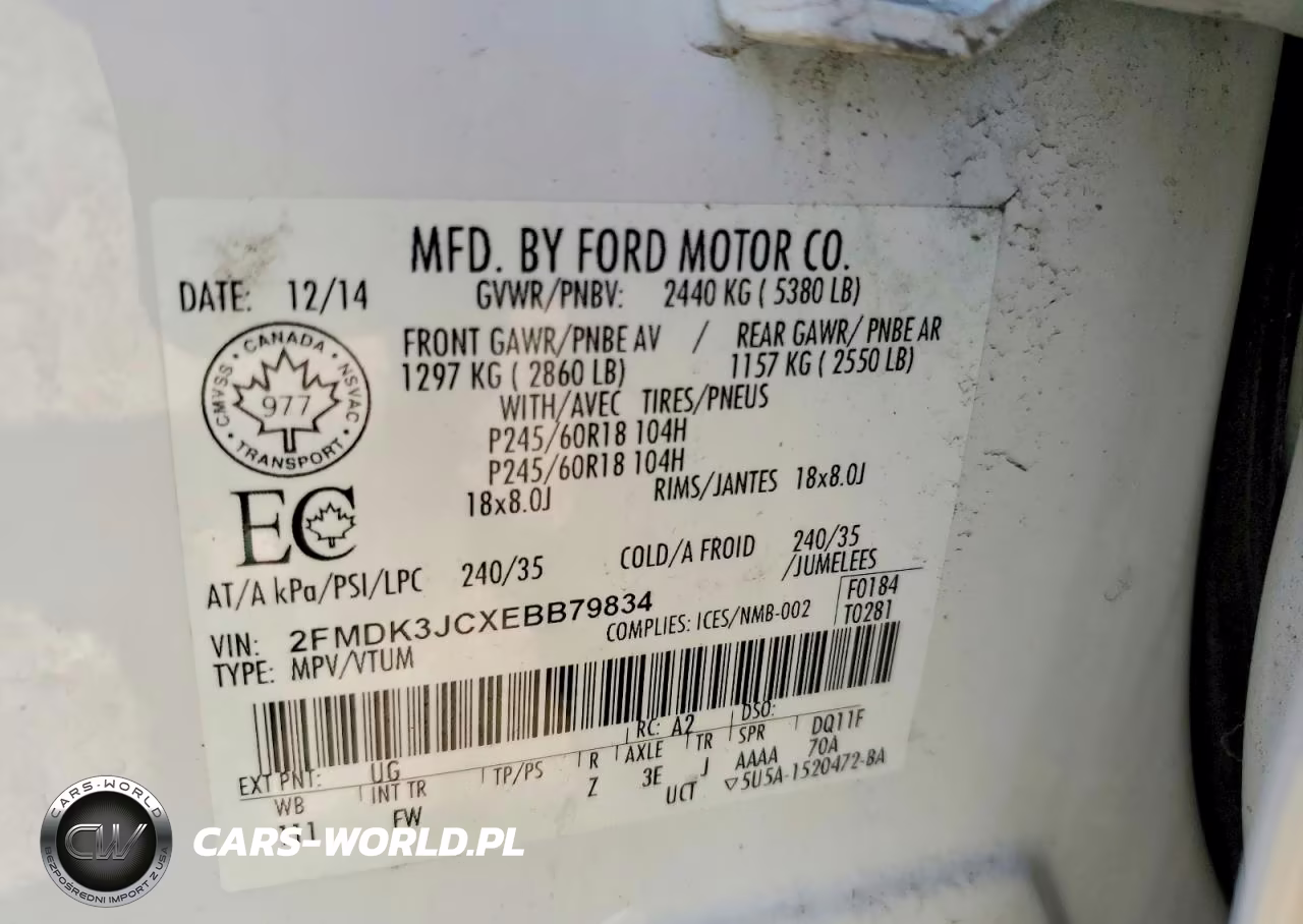 2014 Ford Edge Sel VIN:2FMDK3JCXEBB79834 - 13