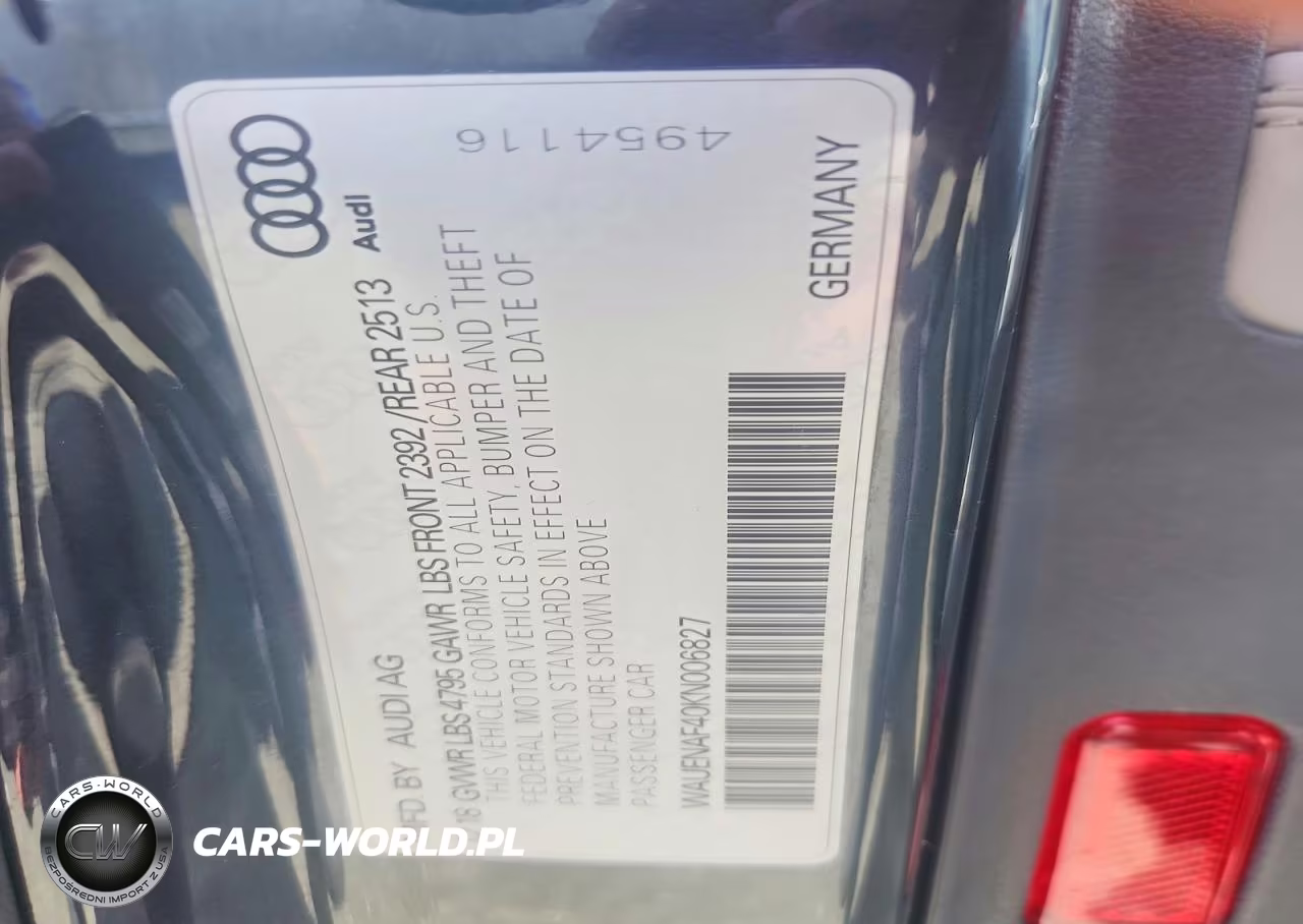 2019 Audi A4 Premium Plus VIN:WAUENAF40KN006827 - 12