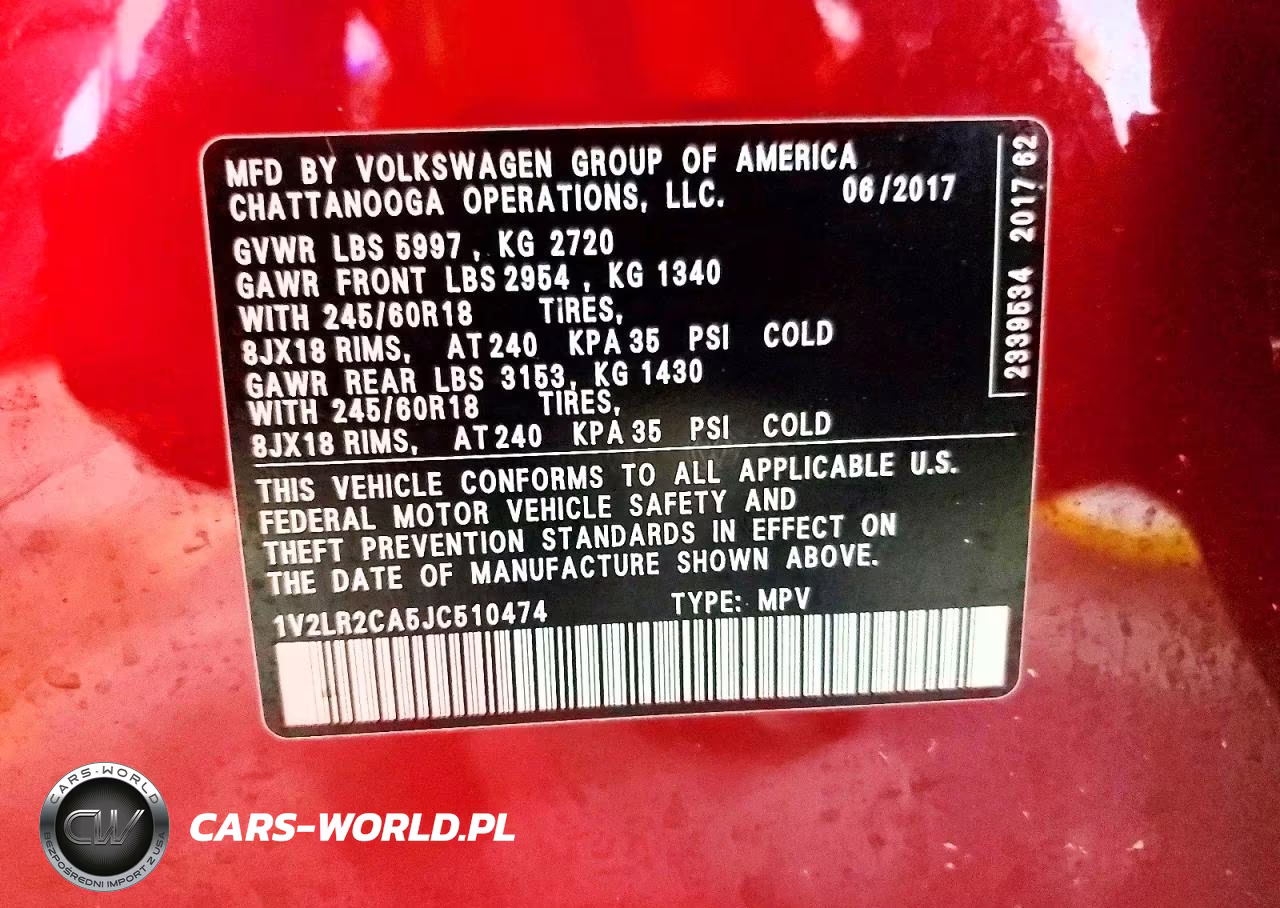 2018 Volkswagen Atlas Se VIN:1V2LR2CA5JC510474 - 13