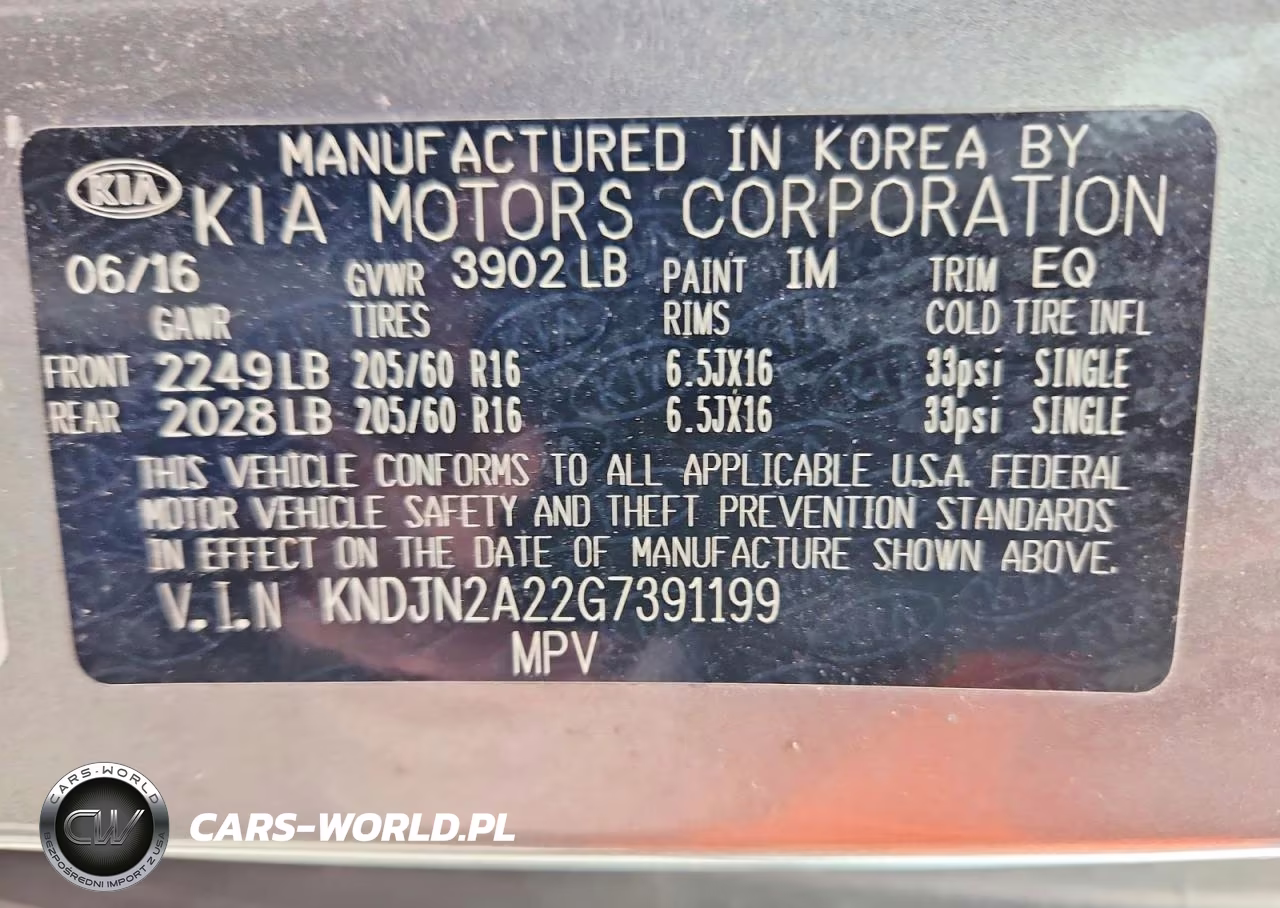 2016 Kia Soul Base VIN:KNDJN2A22G7391199 - 13