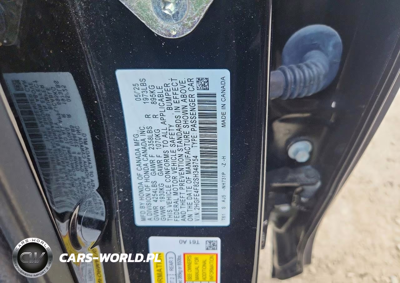 2025 Honda Civic Sport VIN:2HGFE4F82SH348754 - 12
