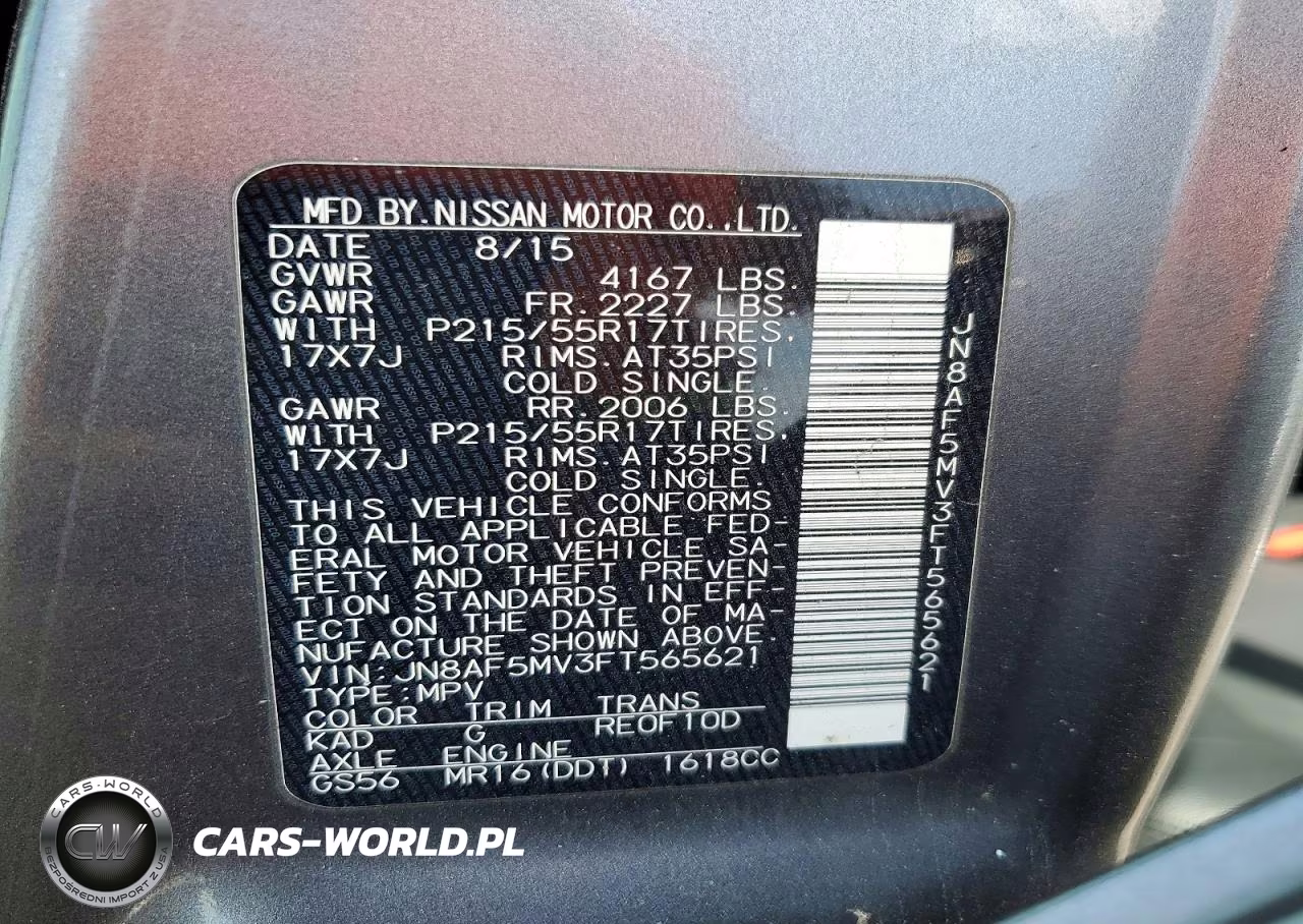 2015 Nissan Juke S VIN:JN8AF5MV3FT565621 - 13