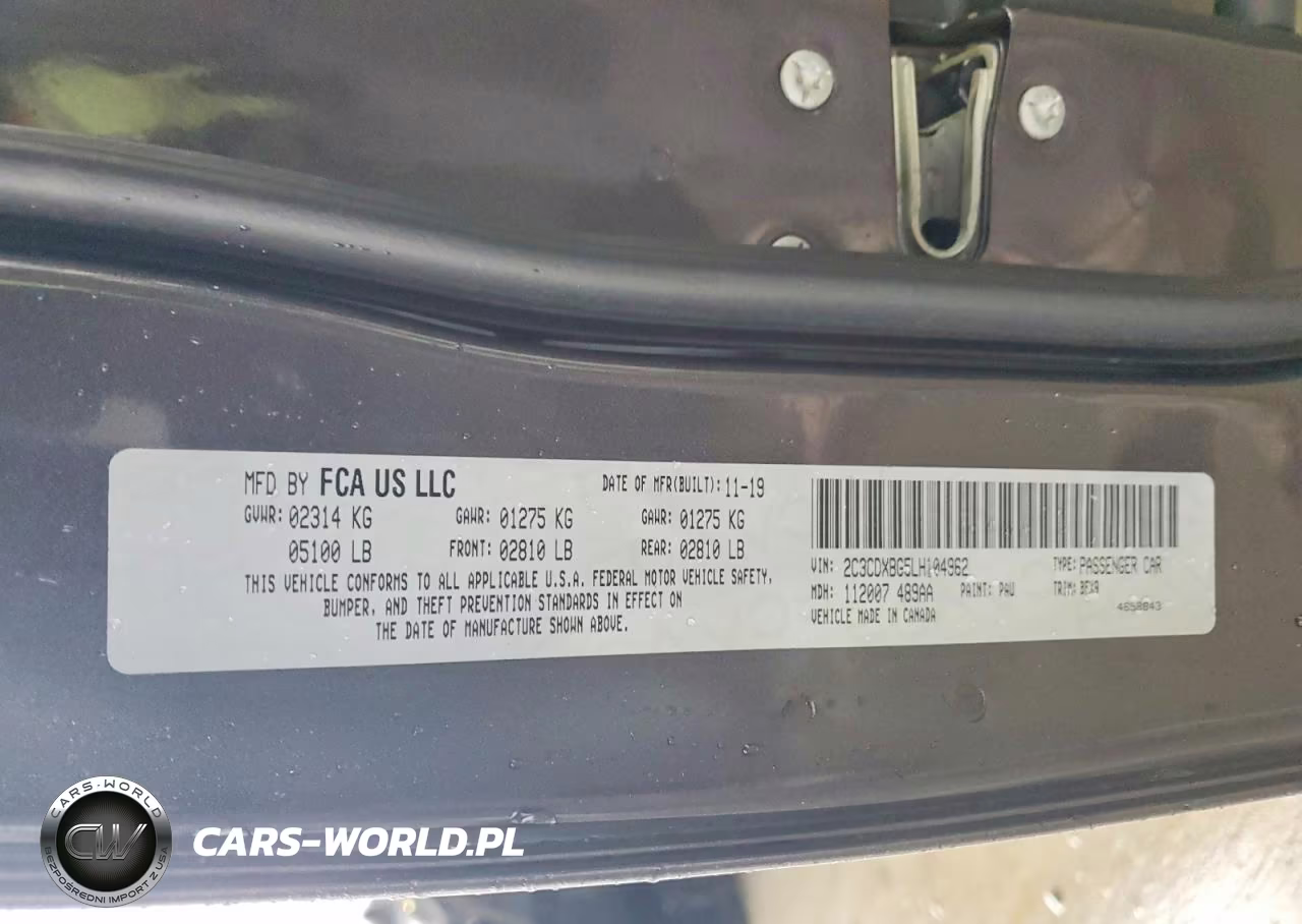 2020 Dodge Charger Sxt VIN:2C3CDXBG5LH104962 - 12