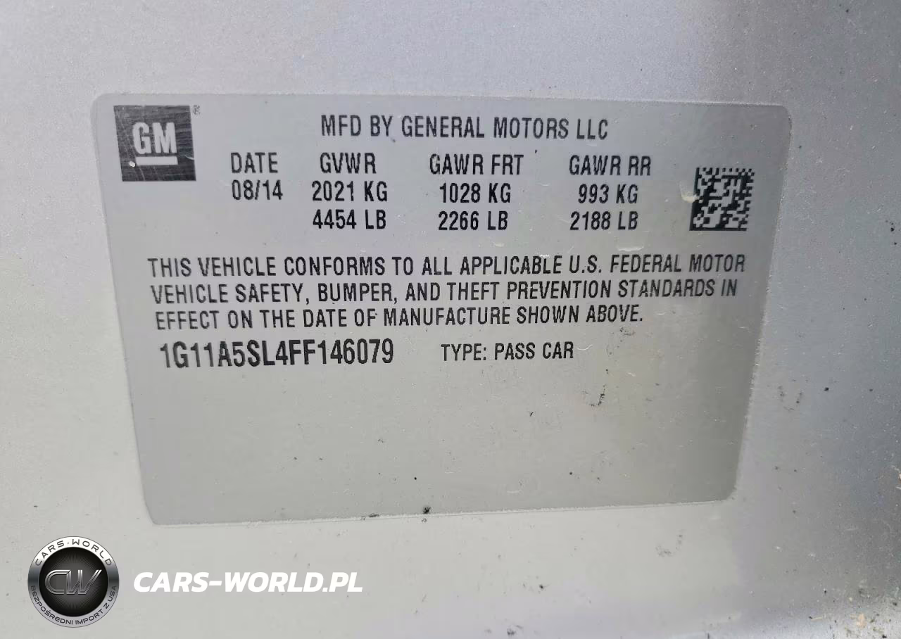 2015 Chevrolet Malibu Ls VIN:1G11A5SL4FF146079 - 12