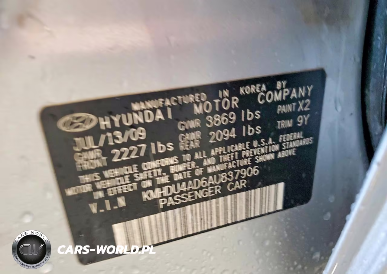 2010 Hyundai Elantra Gls VIN:KMHDU4AD6AU837906 - 12