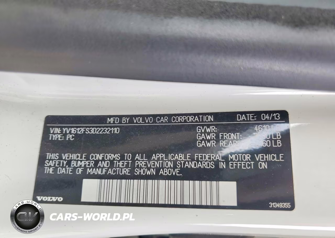 2013 Volvo S60 T5 VIN:YV1612FS3D2232110 - 12