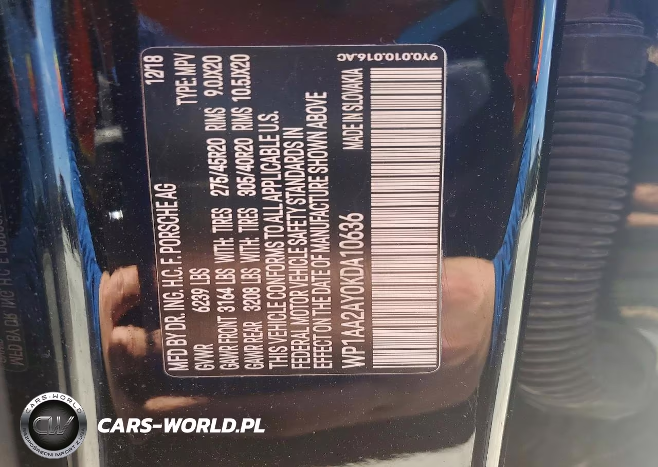 2019 Porsche Cayenne VIN:WP1AA2AY0KDA10636 - 14