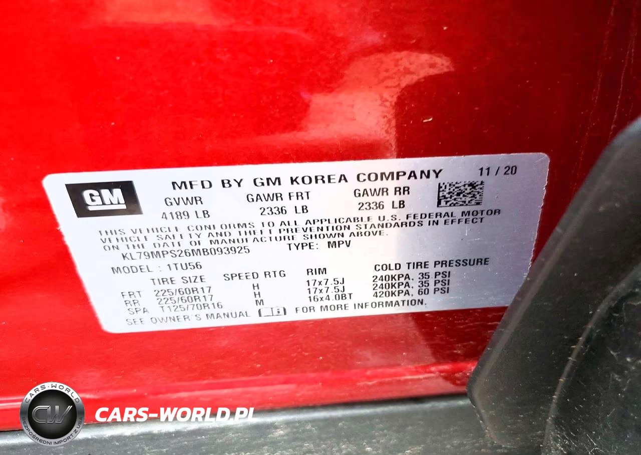 2021 Chevrolet Trailblazer Lt VIN:KL79MPS26MB093925 - 13