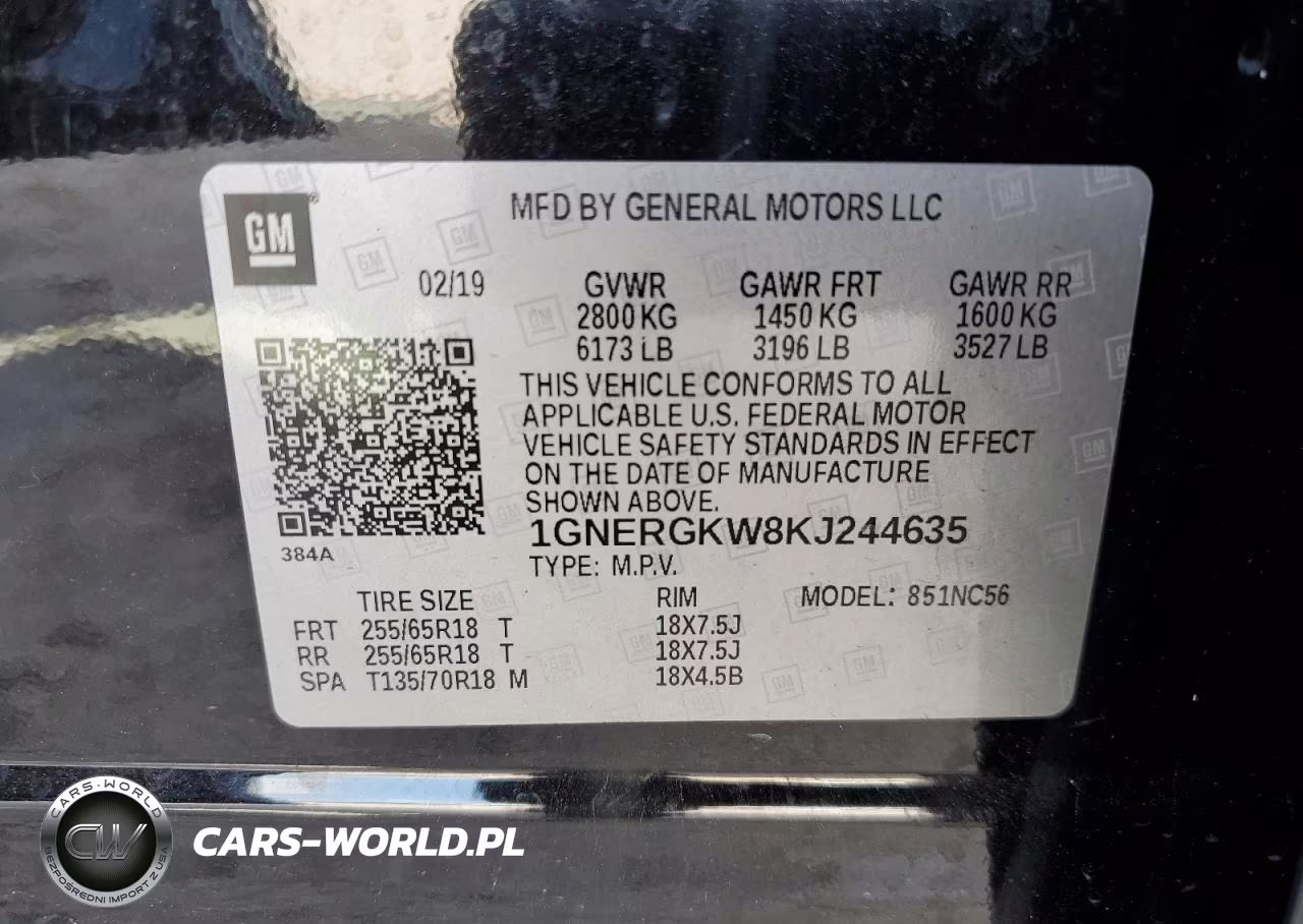 2019 Chevrolet Traverse Lt VIN:1GNERGKW8KJ244635 - 13