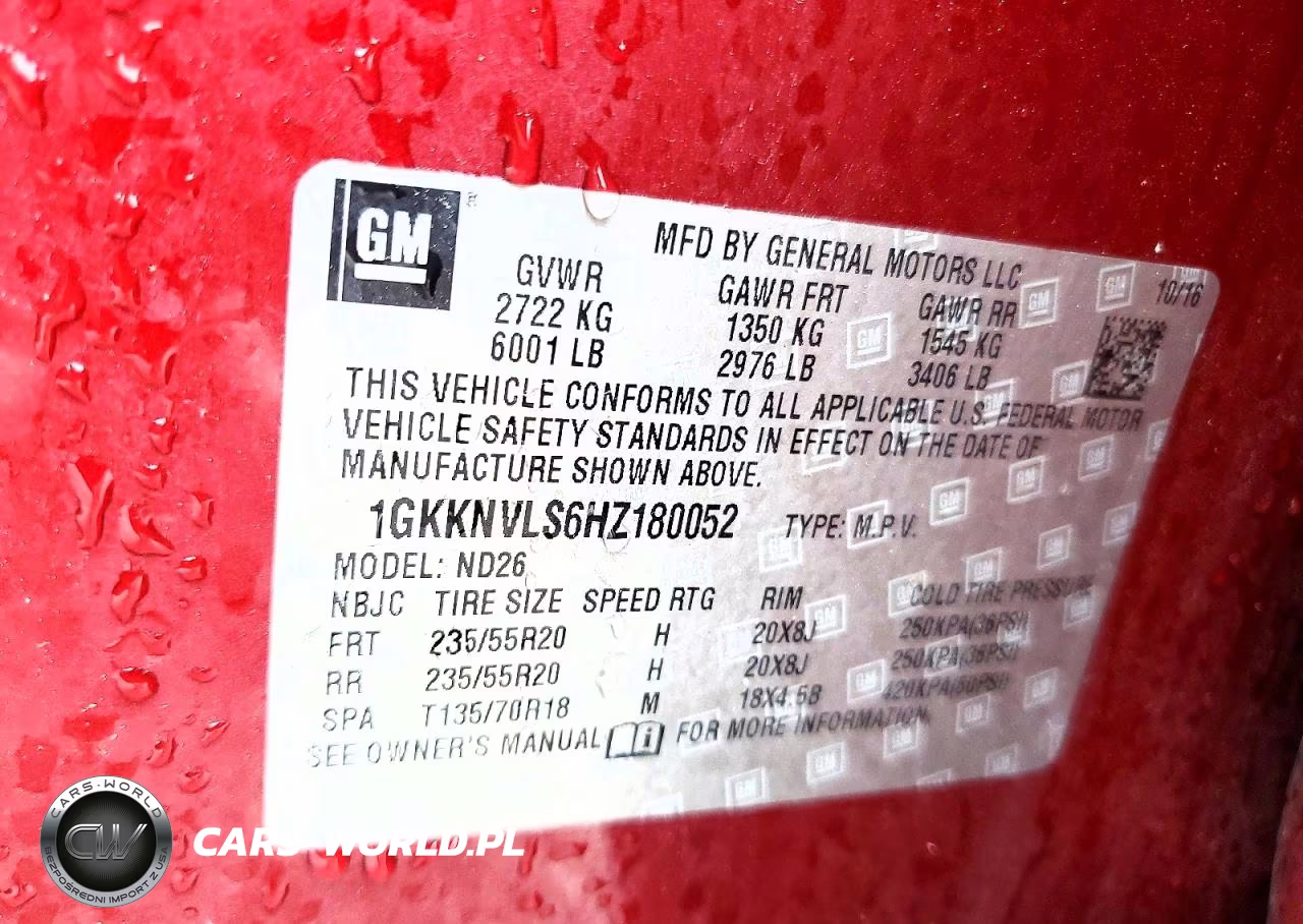 2017 GMC Acadia All Terrain VIN:1GKKNVLS6HZ180052 - 13