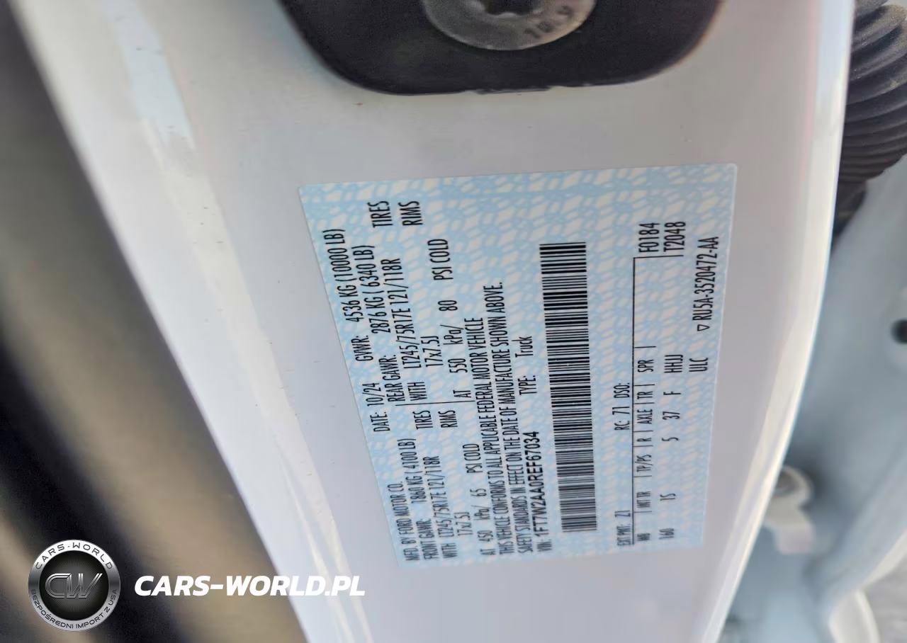 2024 Ford F250 Super Duty VIN:1FT7W2AA0REF67034 - 12