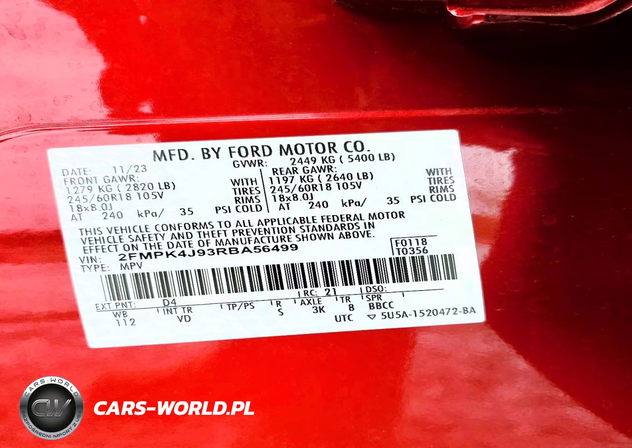 2024 Ford Edge Sel VIN:2FMPK4J93RBA56499 - 13