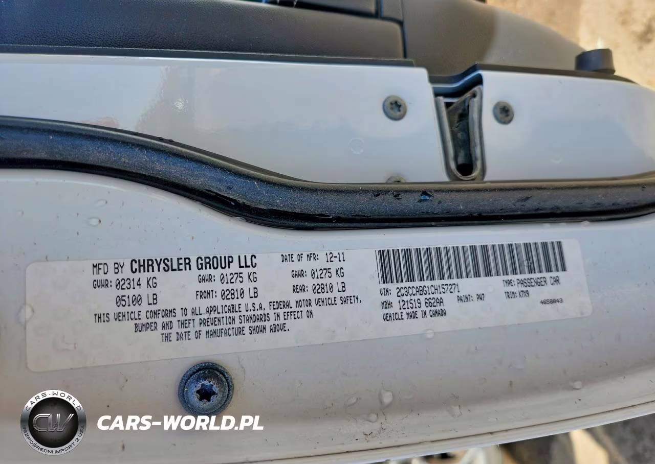 2012 Chrysler 300 S VIN:2C3CCABG1CH157271 - 12