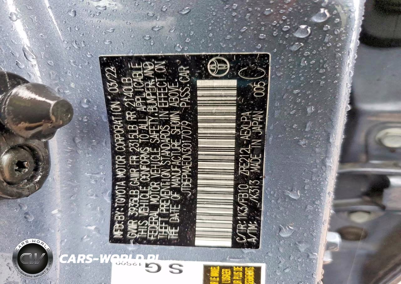 2022 Toyota Corolla Le VIN:JTDEPMAE0N3017079 - 12