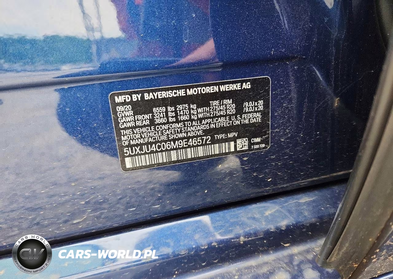 2021 BMW X5 M50I VIN:5UXJU4C06M9E46572 - 13