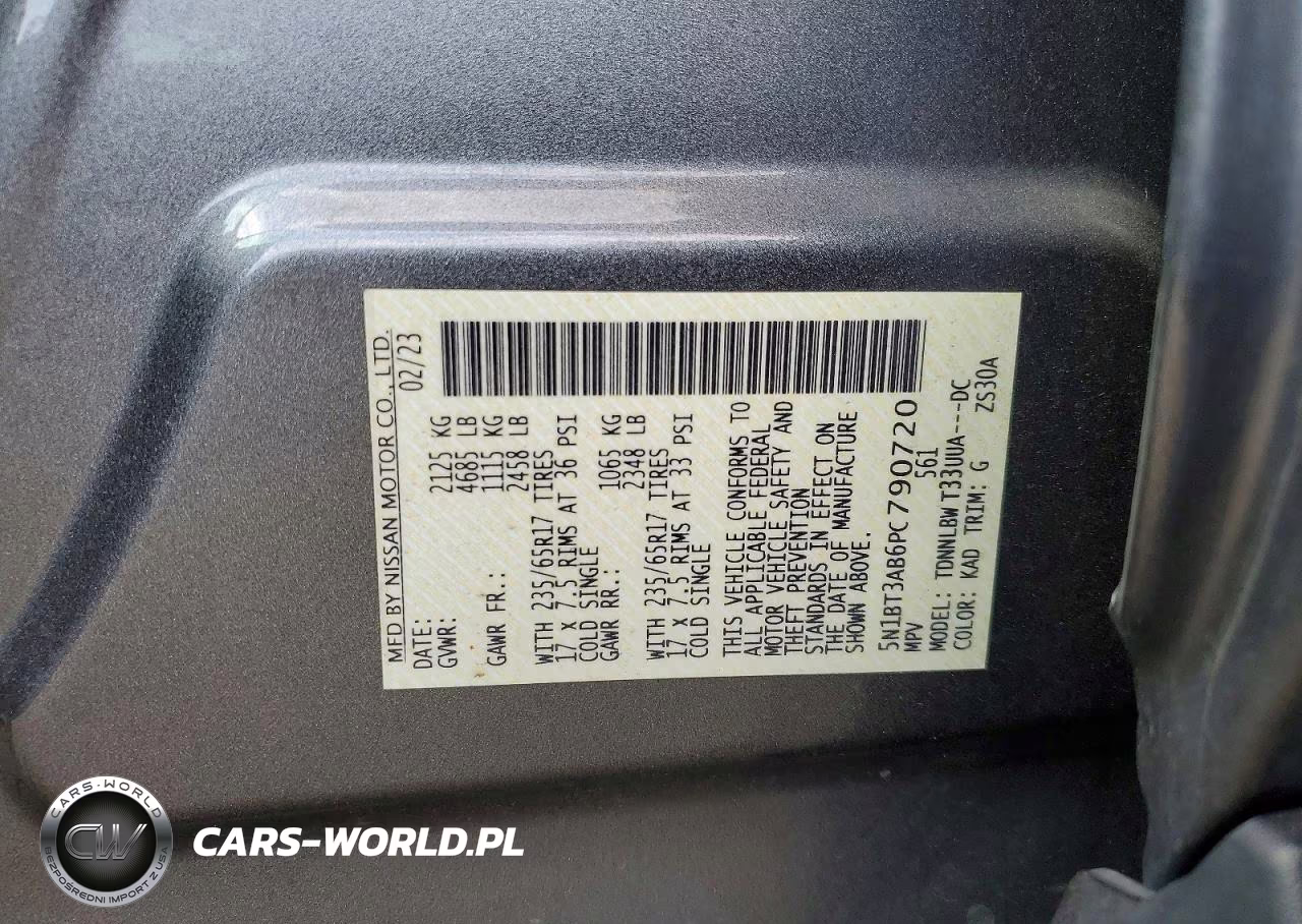 2023 Nissan Rogue S VIN:5N1BT3AB6PC790720 - 12