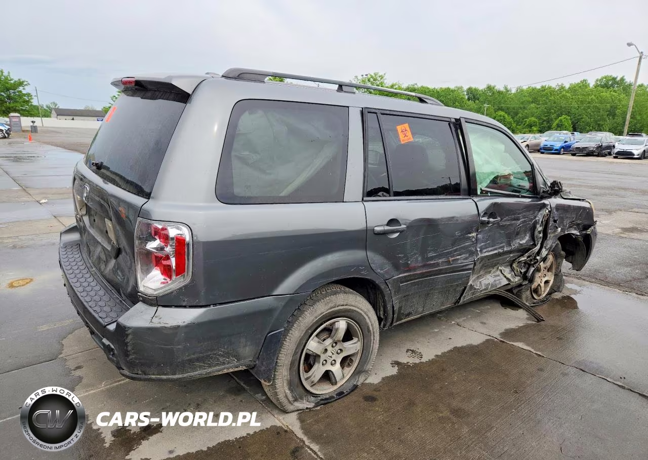 2007 Honda Pilot Exl VIN:5FNYF28677B018223 - 3