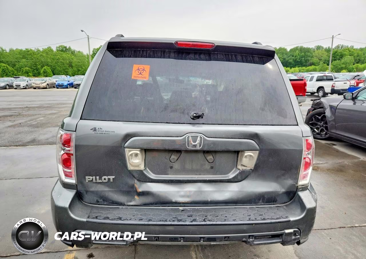 2007 Honda Pilot Exl VIN:5FNYF28677B018223 - 6