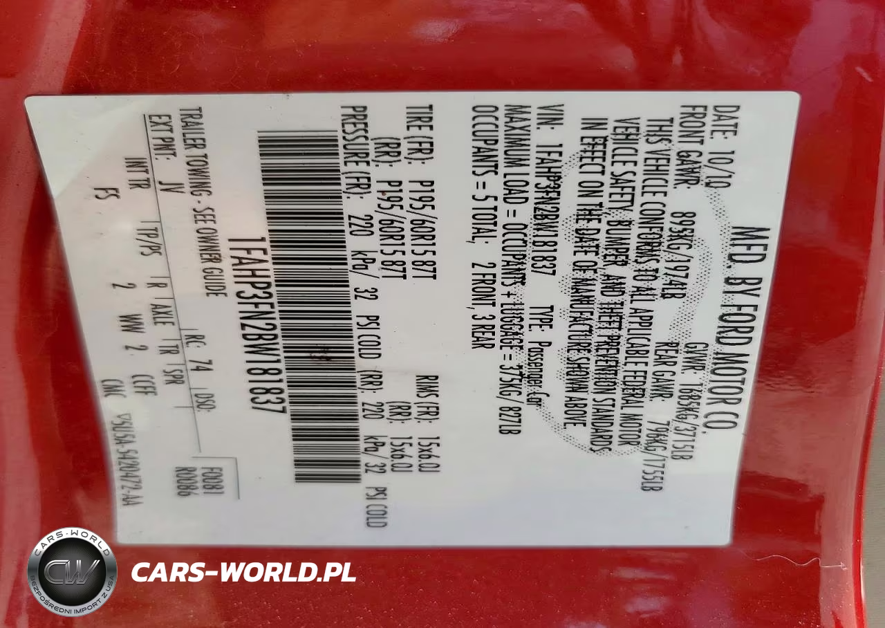 2011 Ford Focus Se VIN:1FAHP3FN2BW181837 - 13