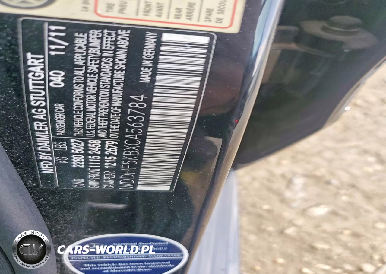 2012 Mercedes-Benz E 350 VIN:WDDHF5KBXCA563784 - 12