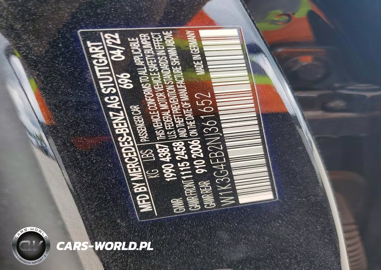 2022 Mercedes-Benz A 220 VIN:W1K3G4EB2NJ361652 - 13