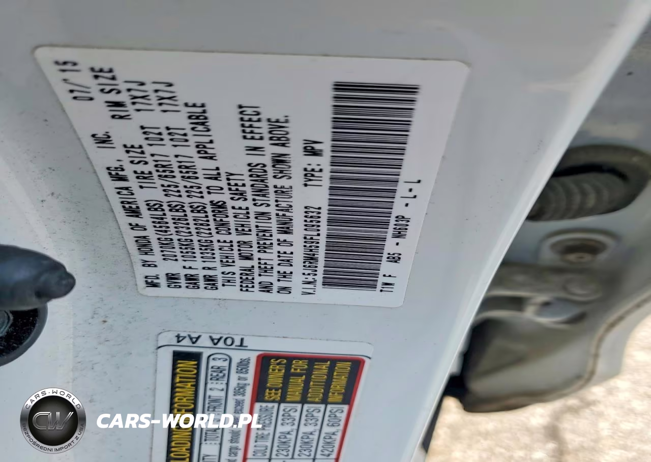 2015 Honda Cr-V Ex VIN:5J6RM4H59FL095632 - 13