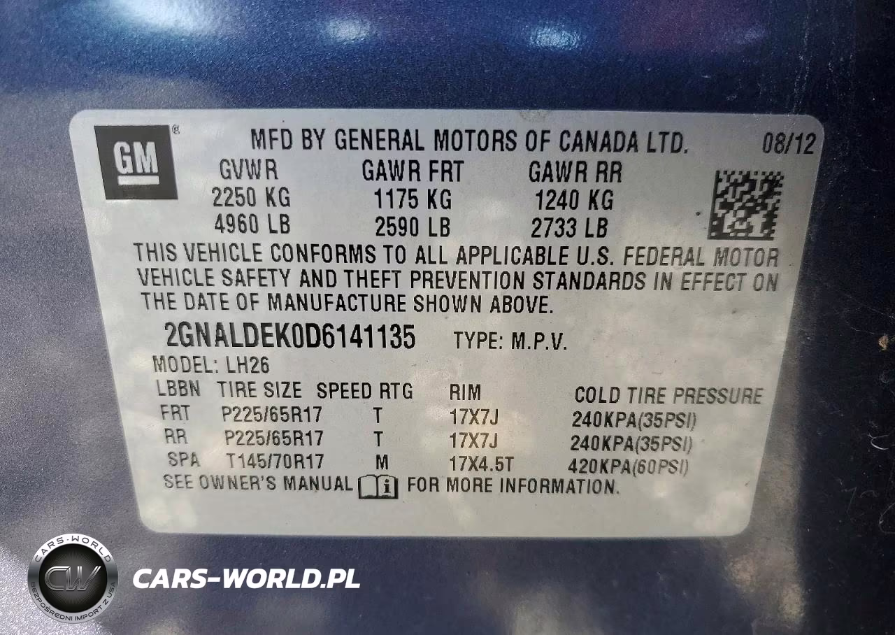 2013 Chevrolet Equinox Lt VIN:2GNALDEK0D6141135 - 13