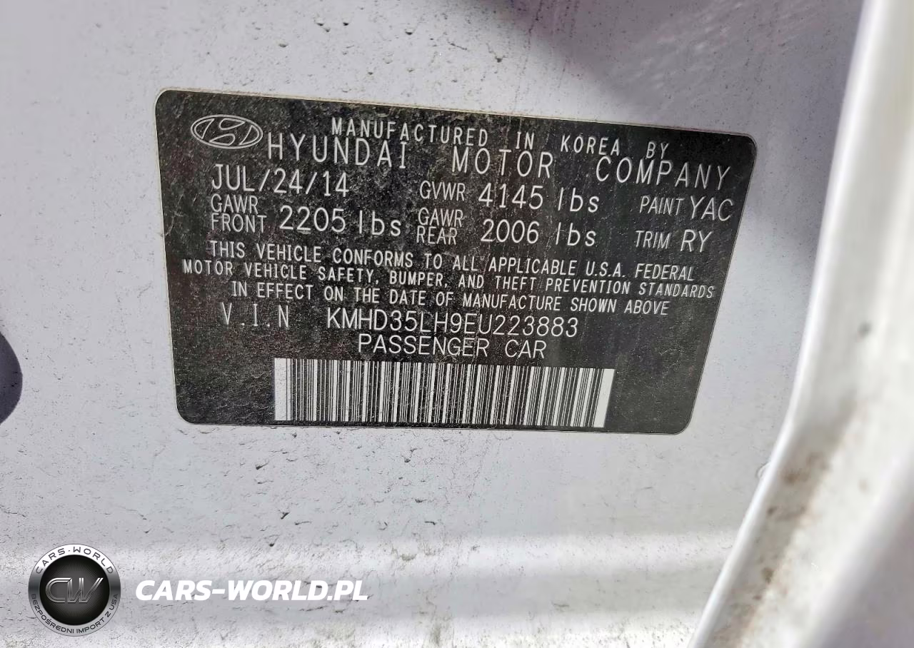 2014 Hyundai Elantra Gt Base VIN:KMHD35LH9EU223883 - 13