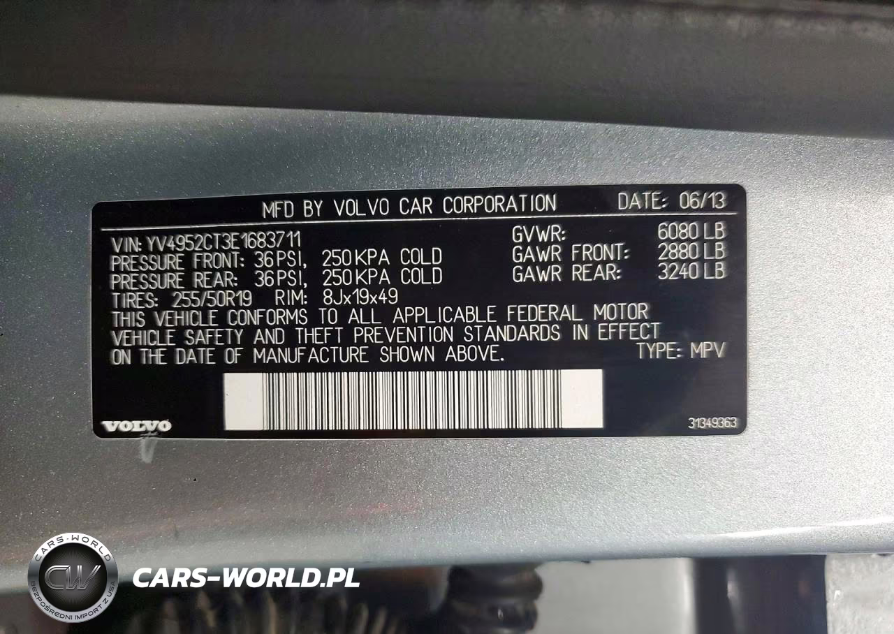 2014 Volvo Xc90 R Design VIN:YV4952CT3E1683711 - 12