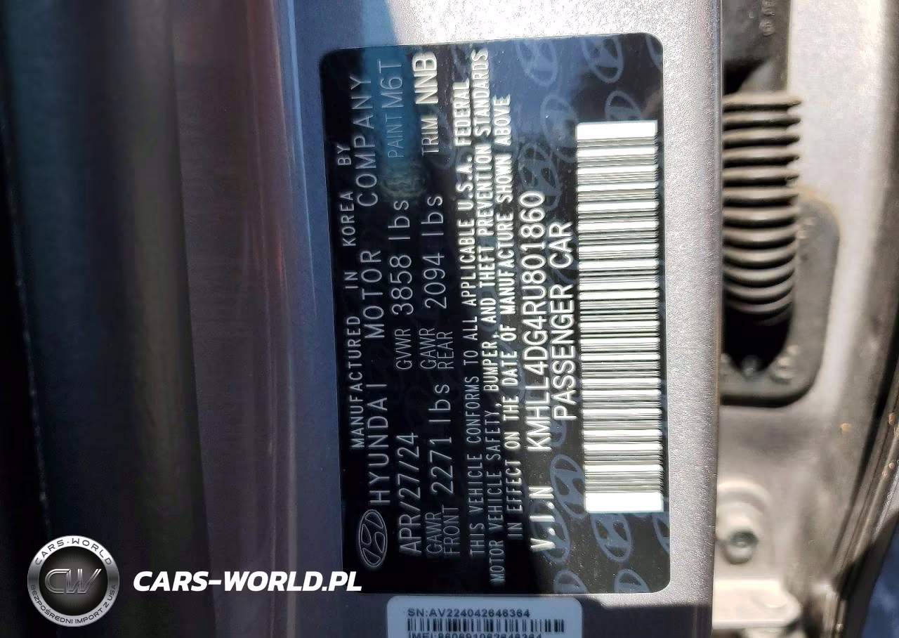 2024 Hyundai Elantra Se VIN:KMHLL4DG4RU801860 - 12