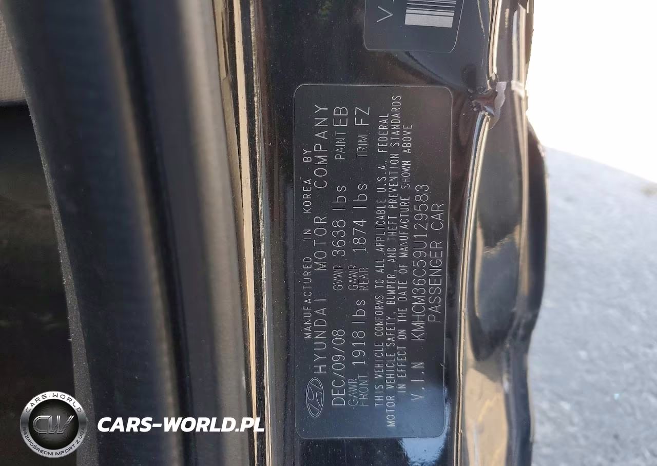2009 Hyundai Accent Gs VIN:KMHCM36C59U129583 - 12