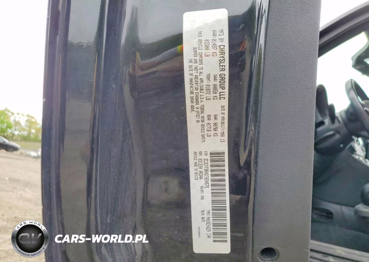 2013 Fiat 500 Sport VIN:3C3CFFBRXDT654575 - 12