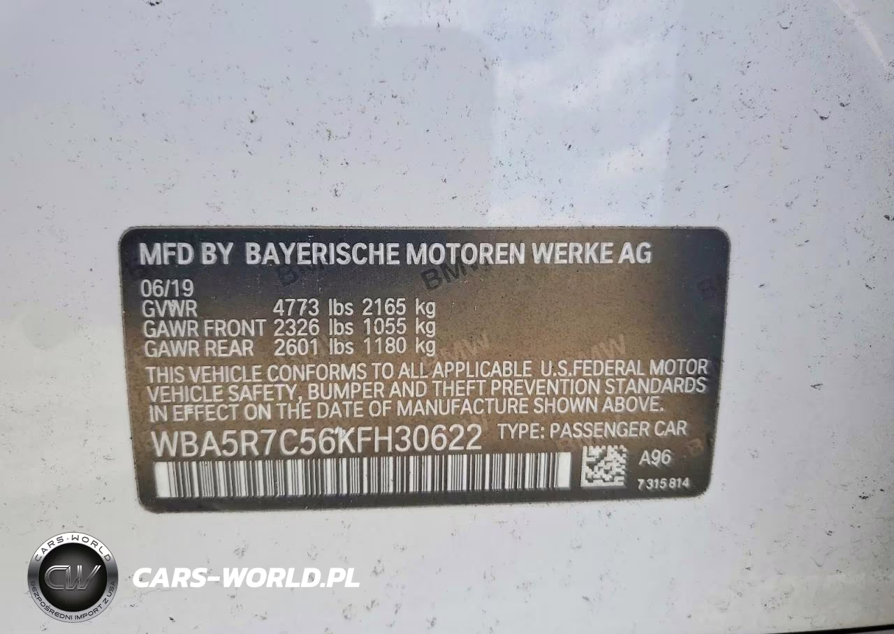 2019 BMW 330Xi VIN:WBA5R7C56KFH30622 - 12