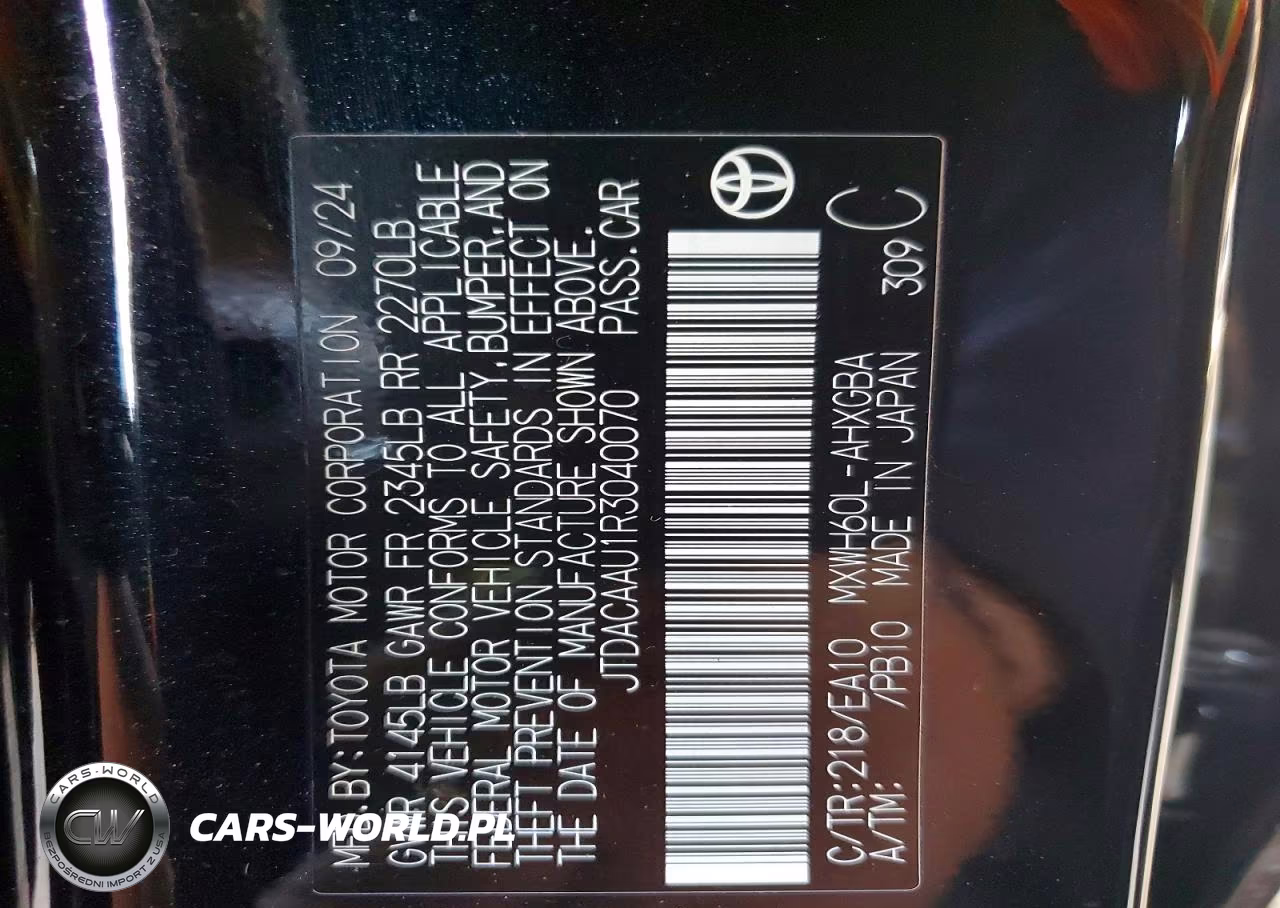 2024 Toyota Prius Xle VIN:JTDACAAU1R3040070 - 12