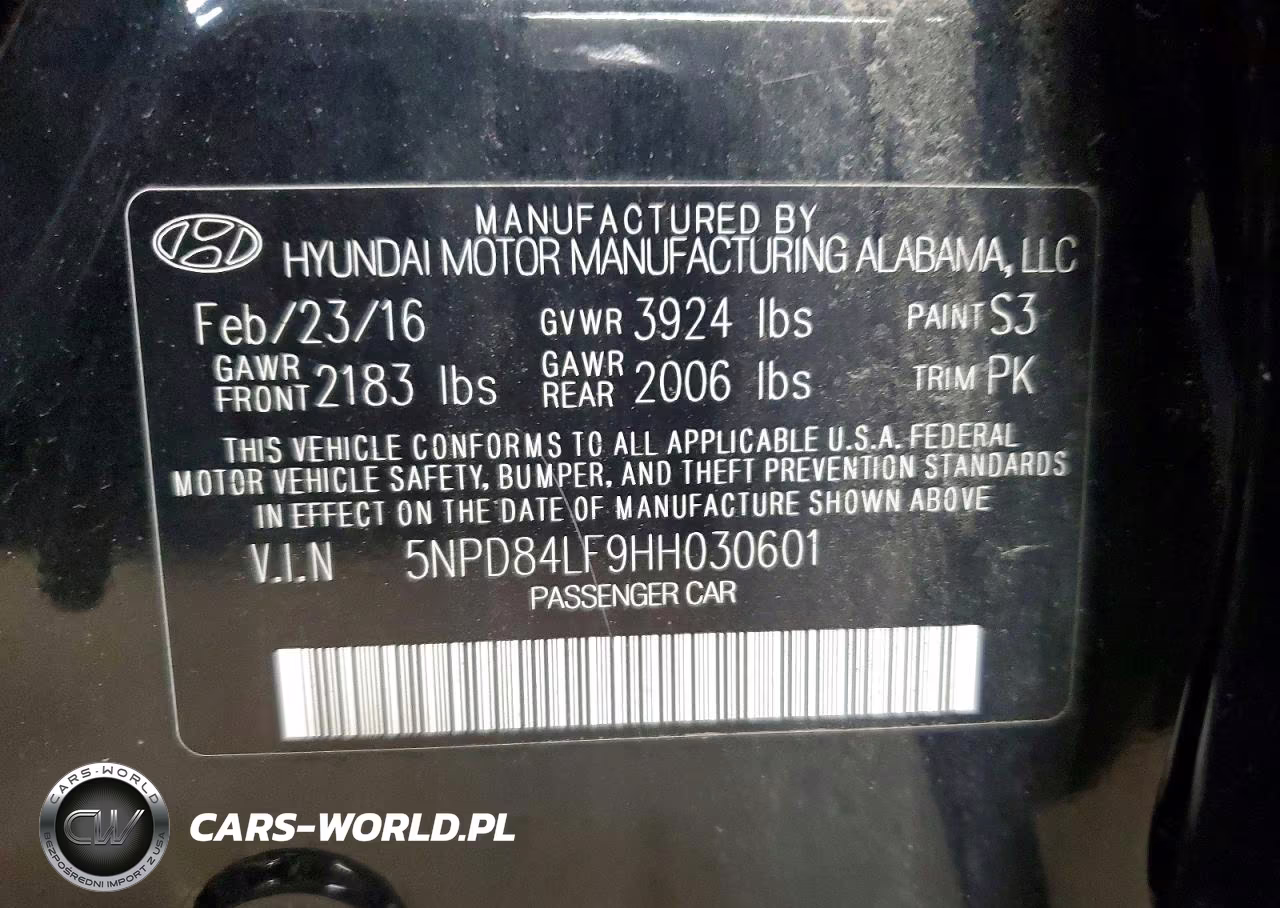 2017 Hyundai Elantra Se VIN:5NPD84LF9HH030601 - 12