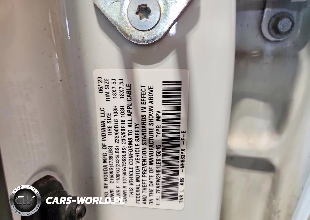 2020 Honda Cr-V Exl VIN:7FARW2H81LE015015 - 13