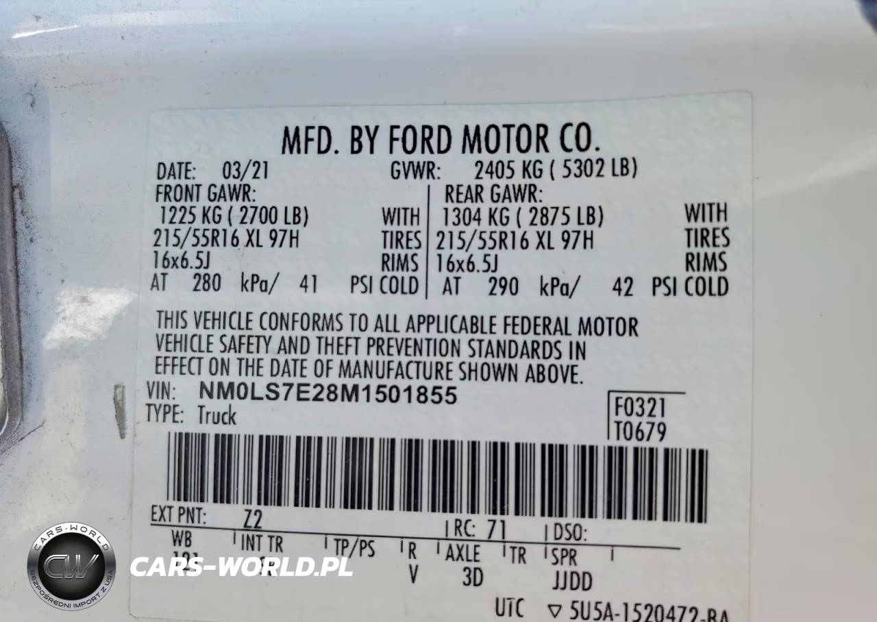 2021 Ford Transit Connect Xl Delivery Van VIN:NM0LS7E28M1501855 - 13