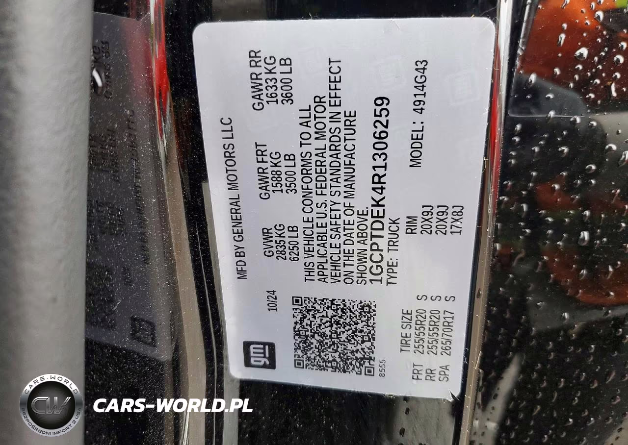 2024 Chevrolet Colorado Z71 VIN:1GCPTDEK4R1306259 - 12