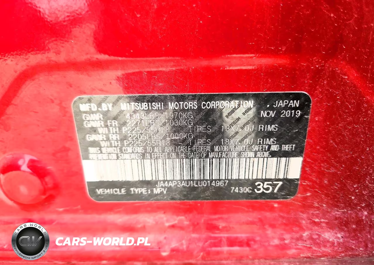 2020 Mitsubishi Outlander Sport Es VIN:JA4AP3AU1LU014967 - 13
