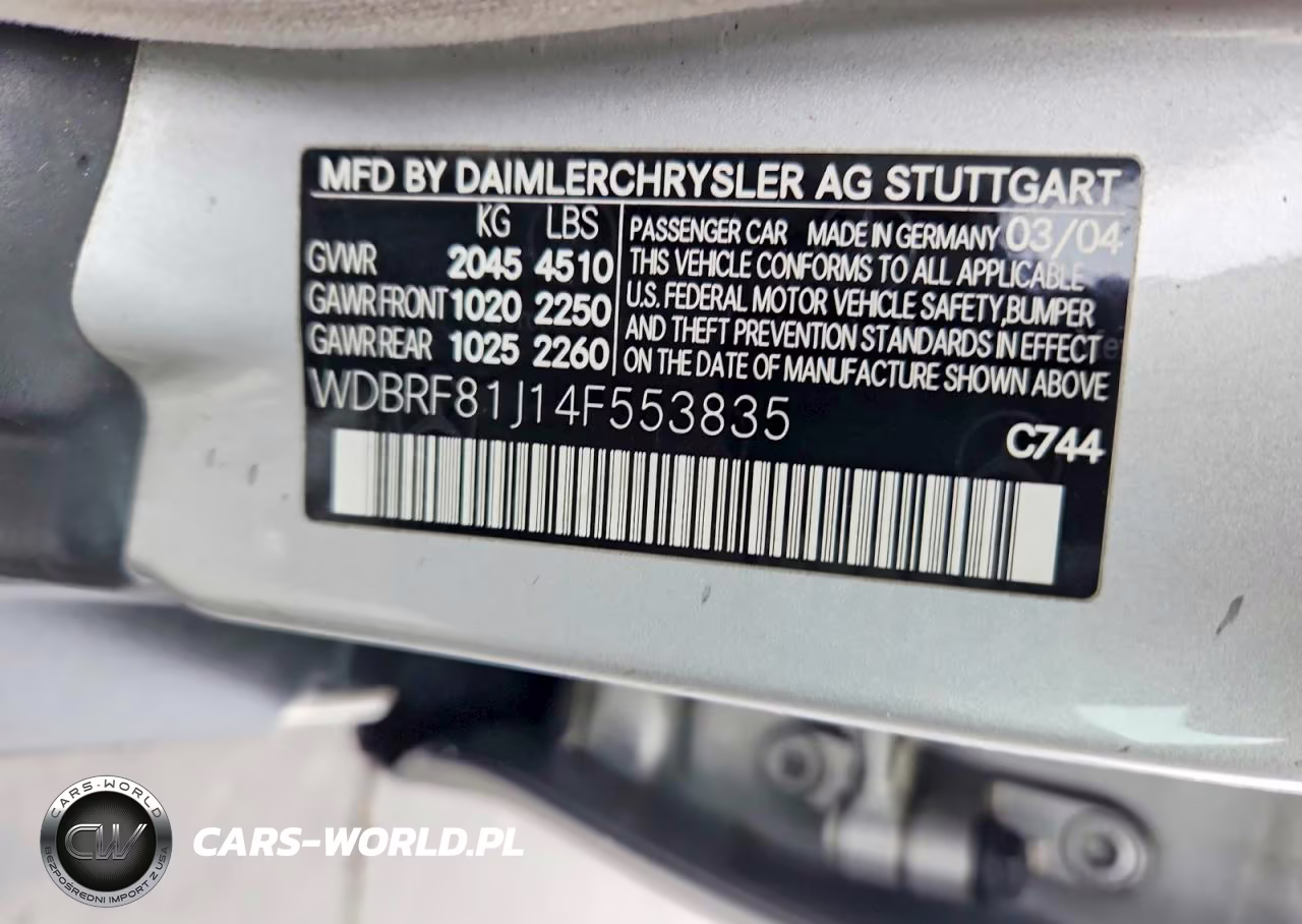 2004 Mercedes-Benz C 240 4Matic VIN:WDBRF81J14F553835 - 12