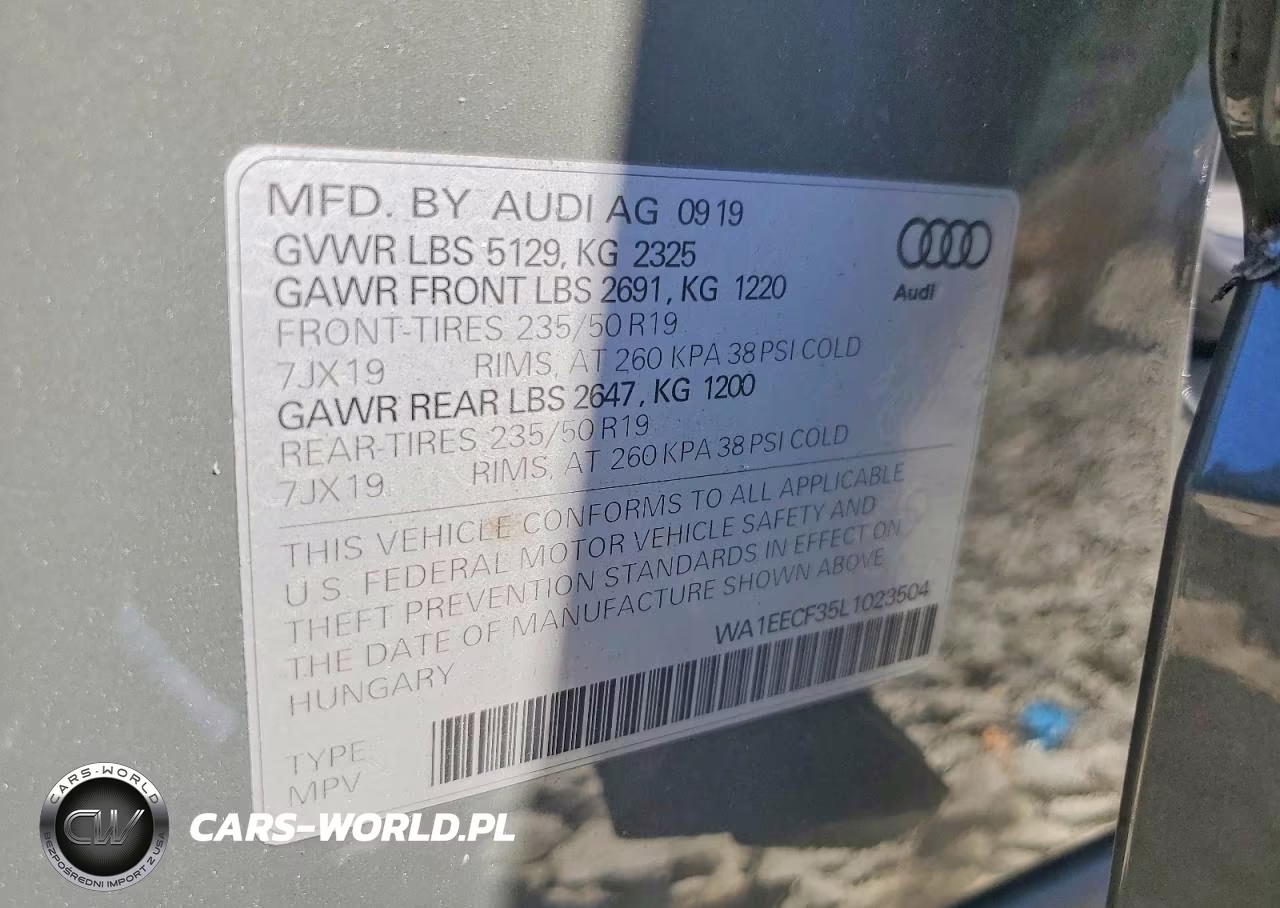 2020 Audi Q3 Premium Plus S-Line VIN:WA1EECF35L1023504 - 13