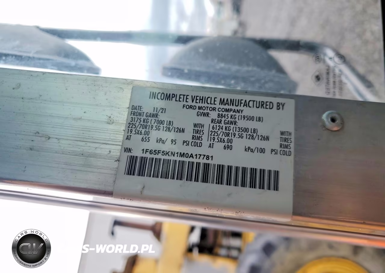 2021 Ford F59 - Delivery Van VIN:1F65F5KN1M0A17781 - 13