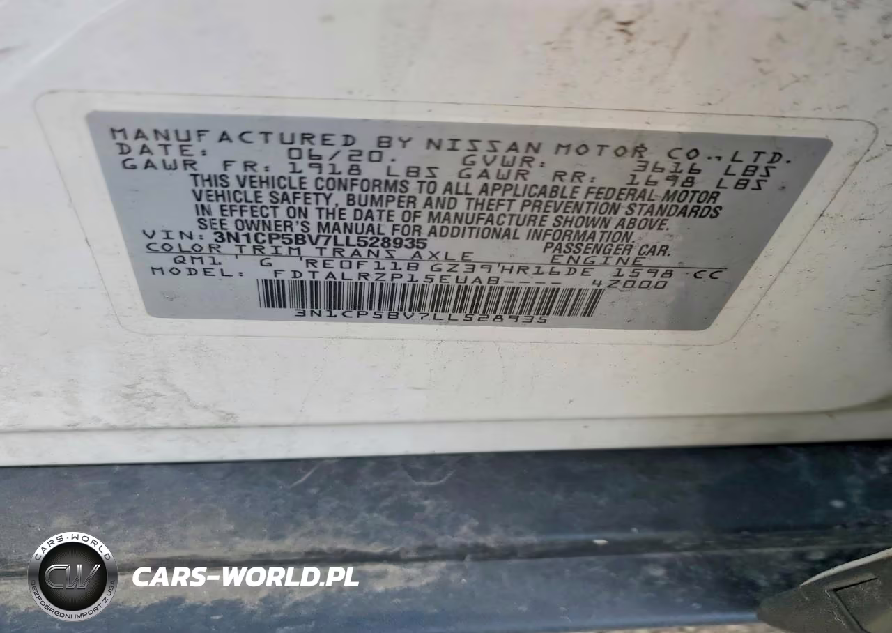 2020 Nissan Kicks S VIN:3N1CP5BV7LL528935 - 13