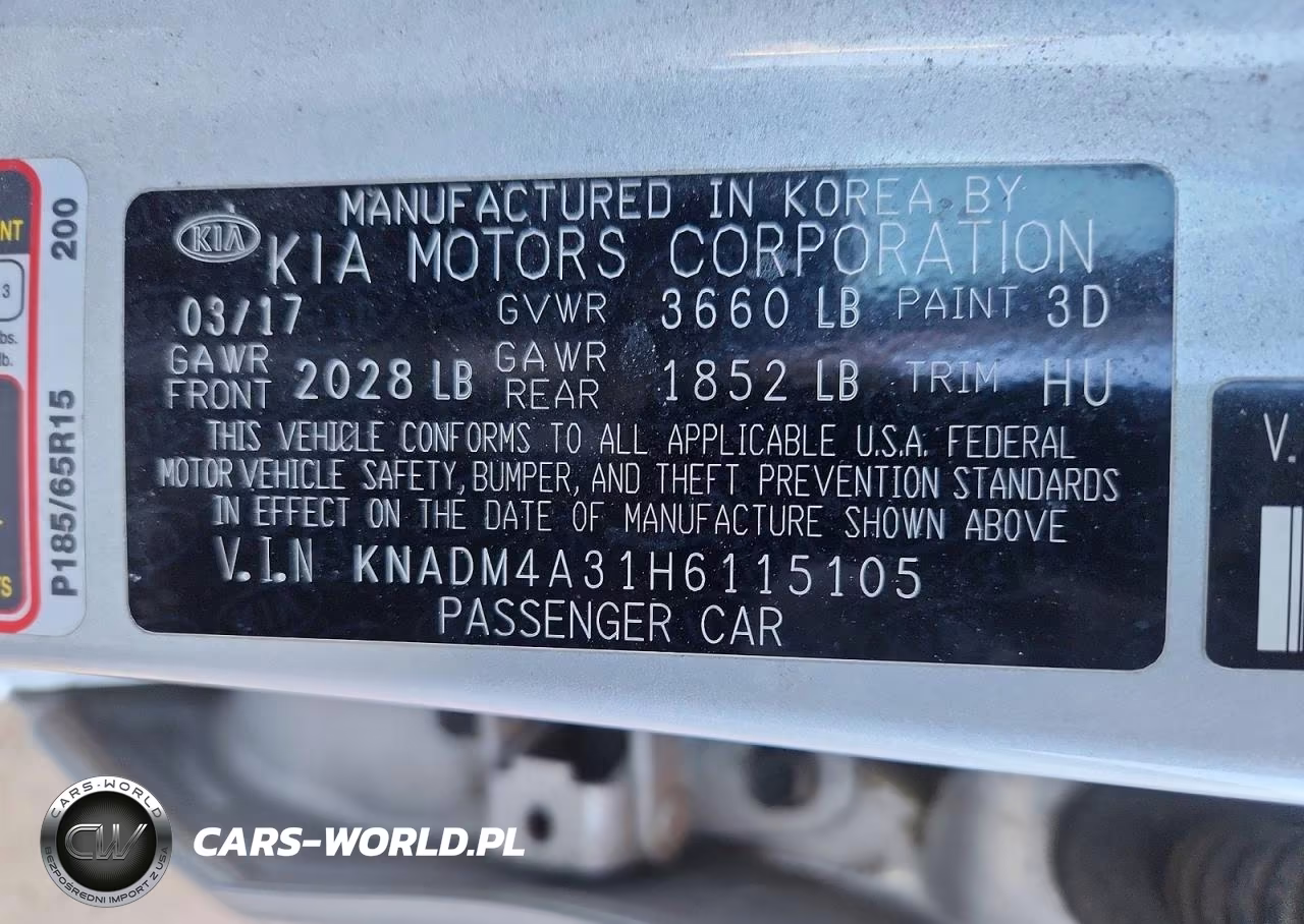 2017 Kia Rio Lx VIN:KNADM4A31H6115105 - 12
