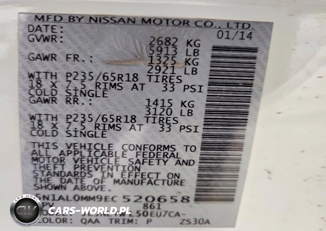 2014 Infiniti Qx60 Base VIN:5N1AL0MM9EC520658 - 14